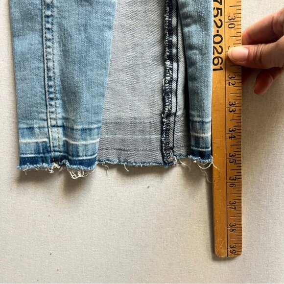 Vero Moda Clinton Bootcut flare front slit denim jeans Sz 26 - Picture 11 of 12